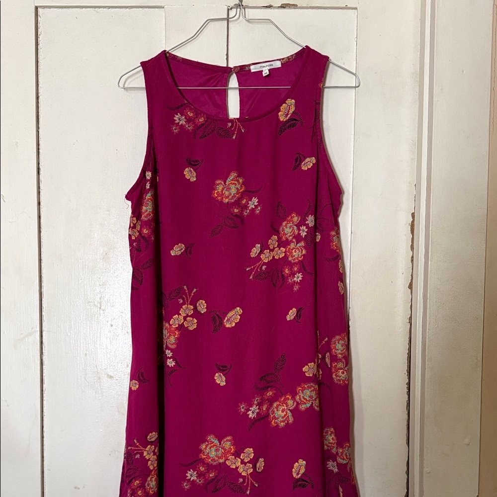 Maurices Floral Mini Dress - Pink and Orange